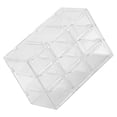 thumbnail image 4 of Caja de almacenamiento de rejilla, transparente, a prueba de polvo, organizador de plástico para joyas, collares, manualidades, 9 compartimentos., 4 of 12