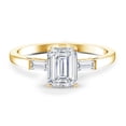 thumbnail image 4 of Rosec Jewels Certified Lab Grown Diamond Emerald Cut Engagement Ring 2 Carat - EF-VS Quality - with Jewelry Box, 10K Yellow Gold, US 9.50, 4 of 8