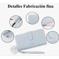 thumbnail image 2 of Cartera Antirrobo Gran Capacidad Billetera Moda Para Mujer Modelo Azul, 2 of 4