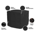 thumbnail image 4 of Covermates Square Dining Table Cover - Heavy-Duty Polyester, Weather Resistant, Covered Mesh Vent, Patio Table Covers, 60W x 60D x 30H, Ripstop Black, 4 of 8