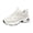 White, variant on Willtoo Women's Chunky Fashion Sneakers Casual Sports Shoes Mesh Breathable Athletic Gym Workout Tennis Shoe Platform Thick Walking Shoes