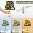 thumbnail image 4 of Funny Cats with Long Hair Desk Lamp LED Table Nightstand Lamps with 3 Color Temperatures for Home Bedroom Living Room Decor 6x11, 4 of 8