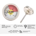 thumbnail image 3 of Termómetro de Marcar de 52 mm, Alta Eficiencia 0-250 Grados Celsius M8x1 Tamamo del Hilo Resistencia Al Calor del Calibrador del Hino para Uso Comercial y Domémico, 3 of 7
