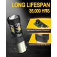 thumbnail image 4 of AUXITO 1157 LED Switchback Bulb Turn Signal Light Bulbs 3030SMD Chipsets with Projector for Turn Signal Parking Daytime Running Lights, 4 of 8