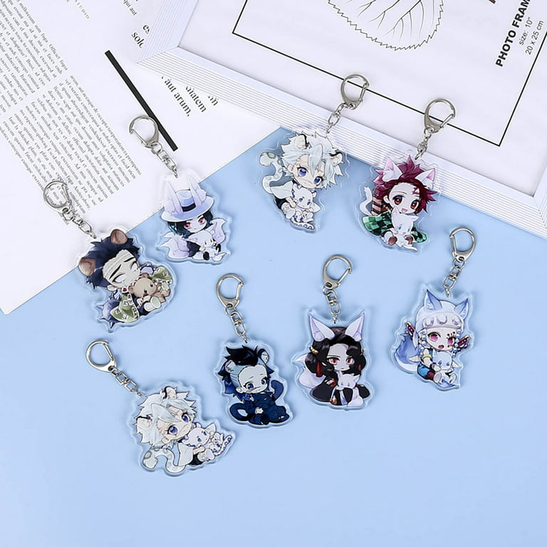 Anime Demon Slayer Acrylic Keychain Rengoku Gifts Pendant for Boy