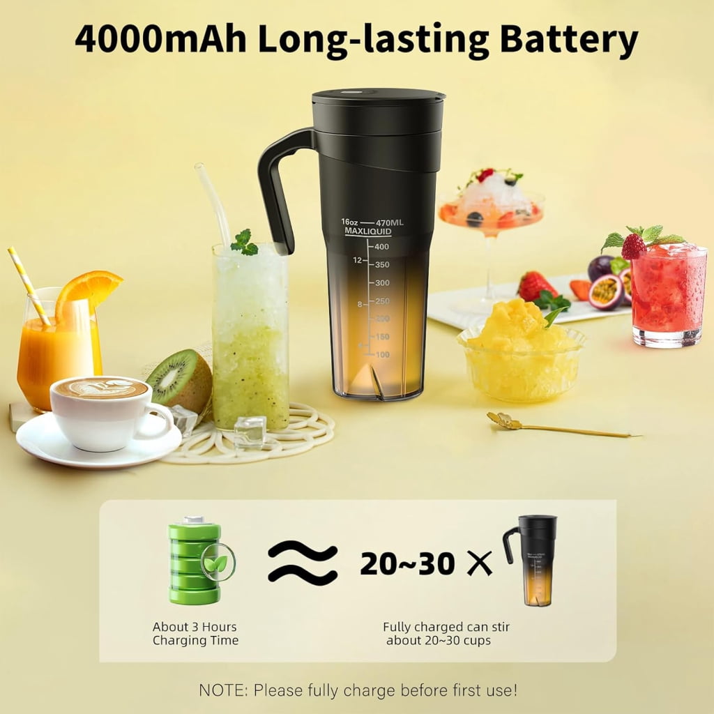Portable Shakes and 16Oz Portable Smoothie Rechargeable Juicer