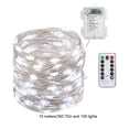 thumbnail image 3 of Lámpara de cadena LED impermeable IP65 con alambre de cobre y luz de hadas navideña (luz blanca), 3 of 8