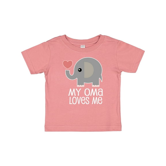 Inktastic My Oma Loves Me Grandchild Boys or Girls Baby T-Shirt