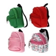 thumbnail image 3 of 4 Pcs Mini Sacs à Dos pour Poupée Adorables Sacs à Dos à Fermeture Éclair Accessoires pour Poupée DIY, 3 of 9