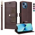 thumbnail image 4 of FOXDOCK Funda tipo Cartera para iPhone 14 Plus – Cubierta de Cuero PU con Múltiples Ranuras, Bolsillo para Efectivo y Correa de Muñeca, 4 of 6