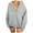 Grey, variant on SGMVNU Hoodies for Women Zip up Hoodie Oversized Sweatshirt Jackets Fall Winter Coats 2025 Fashion Jakcet with Pockets(Brown,5XL)
