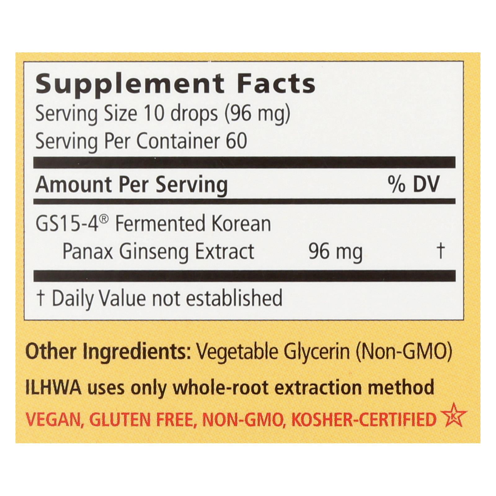 Ilhwa Enzyme Fermented Ginseng Elixir - 1 Each - 30 ML