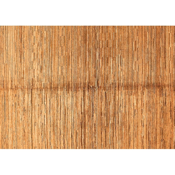 Ahgly Company Indoor Rectangle Abstract Orange Modern Area Rugs, 6' x 9'