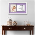 thumbnail image 2 of ArtToFrames Collage Photo Picture Frame with 2 - 8x10 Openings, Framed in White with Lavender Mist and Black Mats (CDM-3966-42), 2 of 8