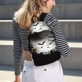 thumbnail image 5 of Vsdgher Happy Halloween 1 Print Canvas Backpack Travel Rucksack Unisex Knapsack 15.7/17.7Inch Laptop Backpack for Work,College-Medium, 5 of 5