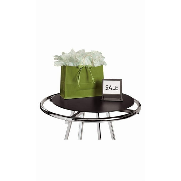 SSWBasics Round Black Wood Clothing Rack Topper (30" Diameter)