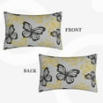 thumbnail image 4 of Fotbe Golden Glitter Butterflies Pillow Cases - Envelope Closure - Luxury, Extra Soft, Cooling Pillow Covers - Wrinkle, Fade, Stain Resistant-20"x30", 4 of 9