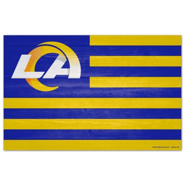 WinCraft Sports Los Angeles Rams NFL FAN CAVE SIGN 17-in x 11-in Wood