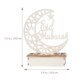 thumbnail image 3 of GOOHOCHY Luces LED decorativas de madera con forma de luna, luz nocturna artesanal Eid, lámpara de Ramadán Mubarak, 3 of 8