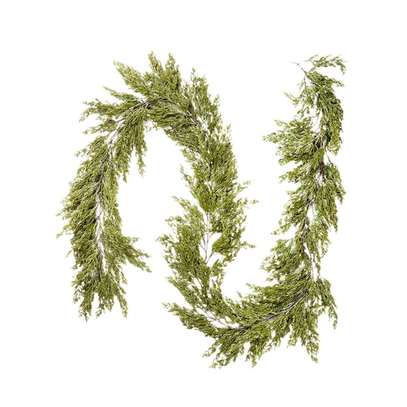 yotijay Christmas Artificial Cypress Lifelike Decorative Rustic Greenery Decor 180cm