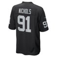 thumbnail image 3 of Men's Nike Bilal Nichols Black Las Vegas Raiders Game Player Jersey, 3 of 4