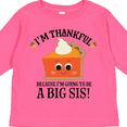 thumbnail image 4 of Inktastic Thanksgiving Big Sis Announcement Girls Long Sleeve Toddler T-Shirt, 4 of 5