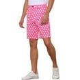 thumbnail image 4 of Lars Amadeus Polka Dots Shorts for Men's Father's Day Gift Summer Flat Front Patterned Chino Shorts, 4 of 5
