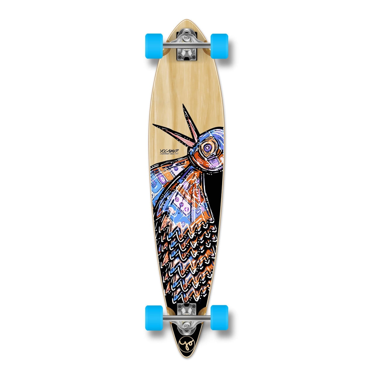 Deck Longboard Yocaher Pintail 40x9 Pouces - Planche Plate En érable 9