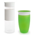 thumbnail image 1 of Munchkin Miracle 360 Hydration Set, 2 paquetes, 24 onzas y 10 onzas, verde y blanco, 1 of 3