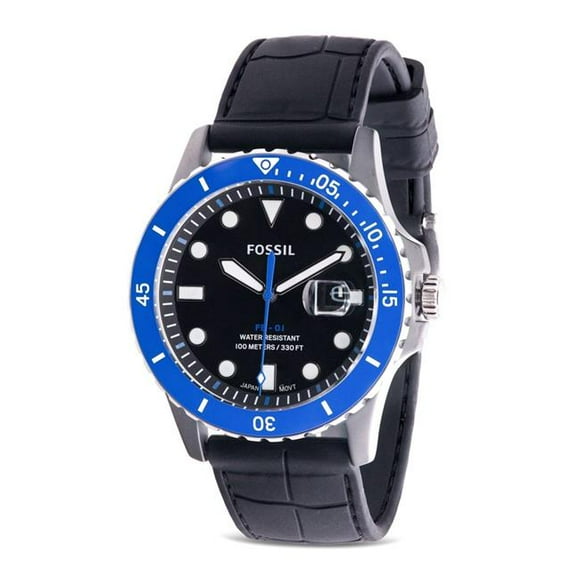 Fossil CE5023 Mens Silicone Watch, Black