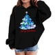 thumbnail image 1 of Sudadera con capucha para niñas y niños, sudadera de manga larga con cuello redondo y estampado de moda, jersey con bolsillo, sudadera de poliéster para niñas, 1 of 8