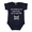 Navy, variant on Just Moved Out Mom’s Place Funny Baby Bodysuit, Got My Own Crib Infant Onesie, Newborn Baby Shower Gift