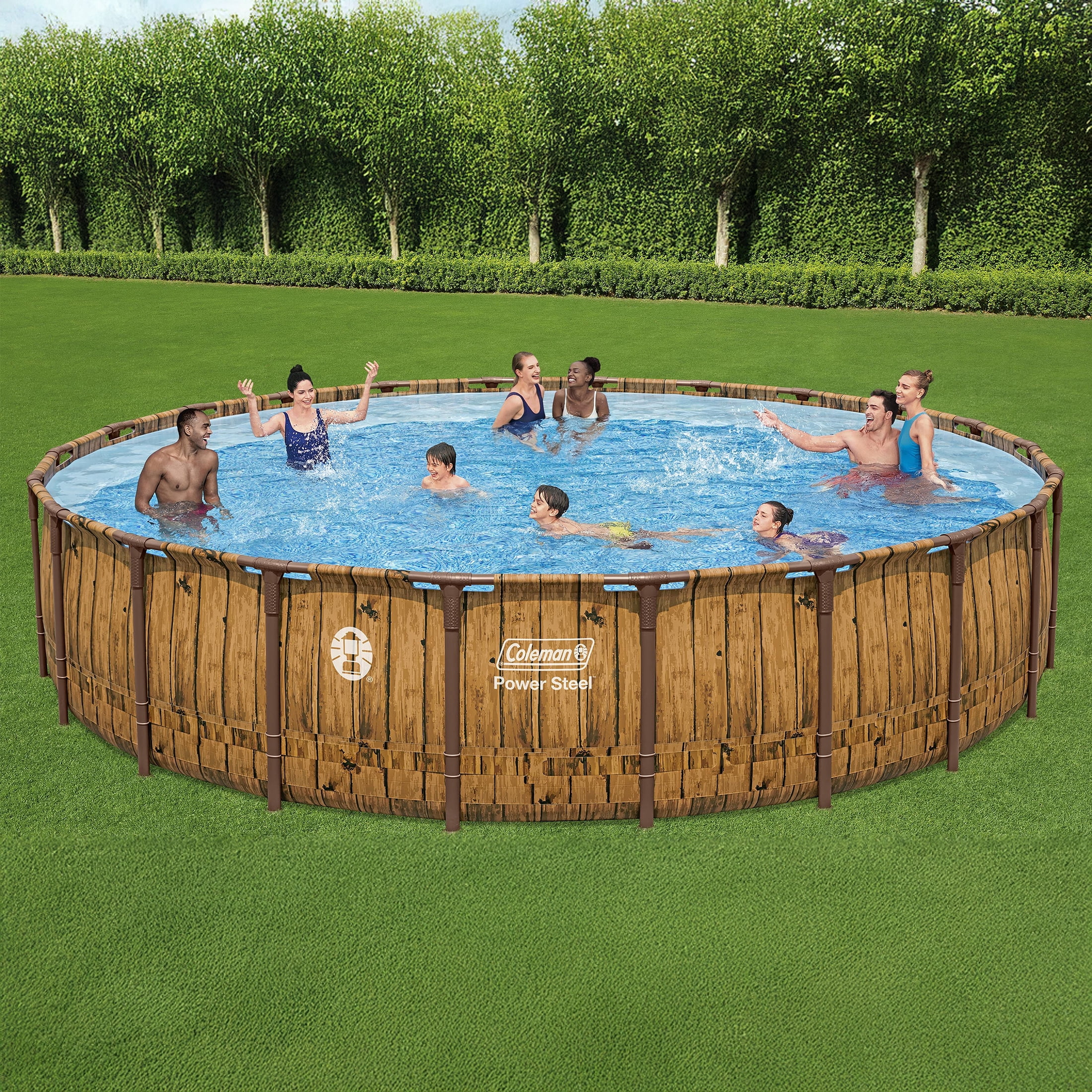 POOL BY CLASS 2022AW ウルトラスエード ベスト Power Steel 22 Ft. X 52 In. round Metal Frame above Ground Pool