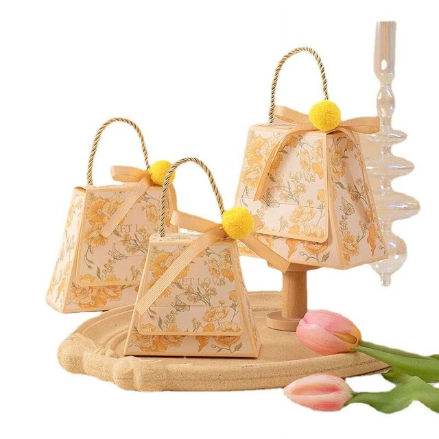 Caja de dulces de boda creativa serie Sen, bolsas de dulces de compromiso portátiles, caja de regalo para fiesta, suministro de Navidad