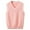 Pink, variant on Aislor Kids Boys Girls Solid Sweater V Neck Knitted School Uniform Students Casual Waistcoat Pullover Vest Size 2-12 White 11-12