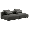 thumbnail image 4 of Solace2-Piece Modular Upholstered Fabric Sofa in Charcoal, 4 of 8