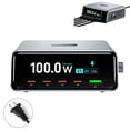thumbnail image 1 of New 265W Gallium Nitride Multi-port Desktop Charging Station, PD Fast Charging with Smart Screen Display for Laptop and Mobile Phone, 1 of 8