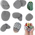 thumbnail image 1 of 10-pack Flat Large Stones For Painting - Aquarium Decoration, Beach Decorative Gravel, Crafts, And Garden Dcor, 1 of 5