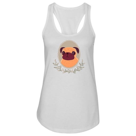 Pug In A Frame Tank Women -Image by Shutterstock, Female XX-Large