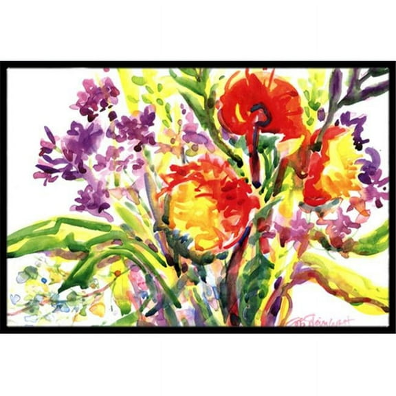 Flower Indoor Or Outdoor Mat - 18 x 27 in.