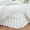 White, variant on Fresh Ideas Ruffled Poplin Collection Bed Skirt, Queen, White