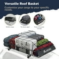 "ARKSEN 84""x50""x6"" Universal SUV Roof Rack Cargo Basket, Storage Accessories 150lb