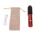 thumbnail image 2 of Peine Rizador Alisador De Pelo, Ergonómico, Control De Botón De Calentamiento Uniforme, Cepillo De Pelo Eléctrico, Carga USB Para El Hogar Para Peinar, 2 of 7