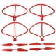 thumbnail image 1 of Cubiertas de seguridad mejoradas para hélices en blanco y rojo Protectores de hélice para drones X8SE, 1 of 8