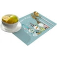 thumbnail image 2 of Placemats Set of 6, Easter Eggs Gnome Elf Design Blue Background Washable Burlap & Cotton Placemats for Kitchen Dining Table Holiday Home Decoration, 2 of 6