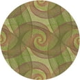 thumbnail image 1 of Ahgly Company Machine Washable Indoor Square Transitional Oak Brown Area Rugs, 3' Square, 1 of 7