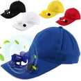 thumbnail image 3 of Limei Solar Power Fan Cap Baseball Golf Hat Cool Your Face in Hot Sun Summer (Yellow), 3 of 7