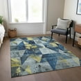 thumbnail image 5 of Dalyn Rugs Machine Washable Indoor/Outdoor Chantille Navy 5' x 7'6" Rug, 5 of 9