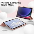 thumbnail image 6 of JETech Case for Samsung Galaxy Tab S9 Plus 12.4 Inch with S Pen Holder, Soft TPU Tri-Fold Stand Protective Tablet Cover, Support S Pen Charging, Auto Wake/Sleep (Rose Gold), 6 of 6