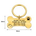 thumbnail image 2 of Etiqueta de perro que talla la etiqueta de perro divertida del animal doméstico etiqueta personalizada etiqueta del collar de perro del acero inoxidable, 2 of 5